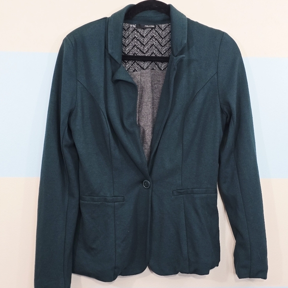 Maurices Teal Women's Suit Jacket - Picture 2 of 7